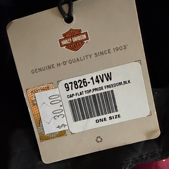 NWT, Women’s Harley-Davidson Black Heritage Cap - Picture 5 of 6